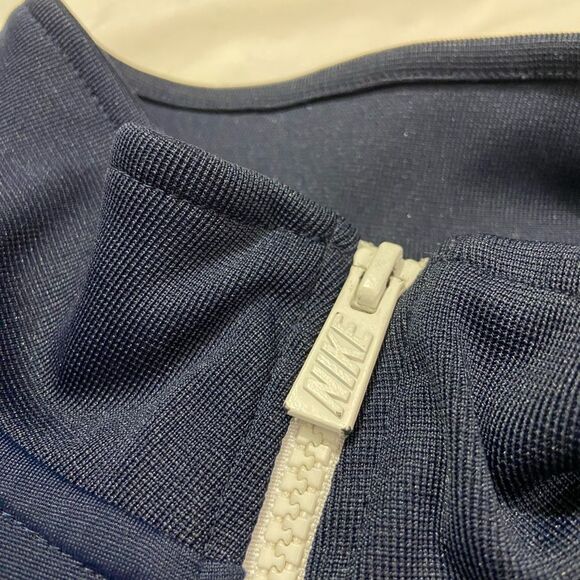 NIKE Navy + White Stripe Full Zip Jacket Small Athletic Track Suit Jacket - Picture 5 of 12